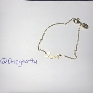 “Love” Gold plated Bracelet